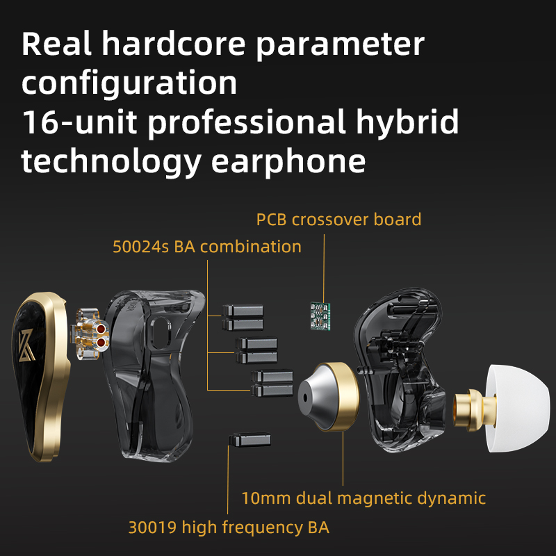 KZ ZAS Earphone Berkabel Logam - Audiophile Headphone Wired ulasan dan harga