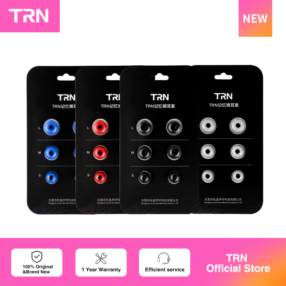 TRN 3 Pasang (6 Buah) Earphone - Earphone Foam Tip ulasan dan harga